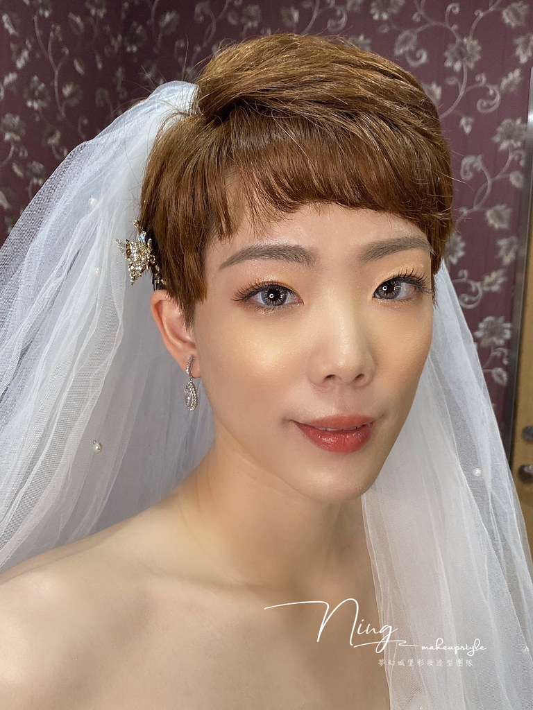 【新秘羽寧】bride巧依 結婚造型 / 極短髮新娘造型