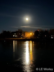 December 21, 2021 - A gorgeous rising moon in Thornton. (LE Worley)