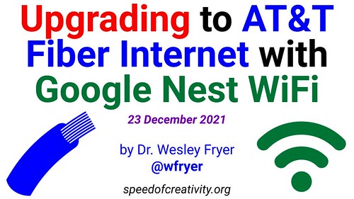 Moving at the Speed of Creativity - Upgrading to AT&T Fiber Internet with Google Nest WiFi