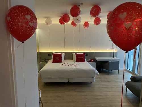 Helium Balloons Marriage Proposal Rem Koolhaas Suite NHOW Hotel Rotterdam