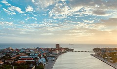 Sunset view on Handelskade of Willemstad (Curaçao 2021)