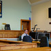 At work in courtroom - (Kirkwall, Orkney Islands)