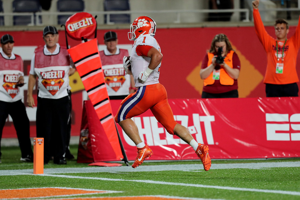 Clemson Football Photo of Will Shipley and iowastate