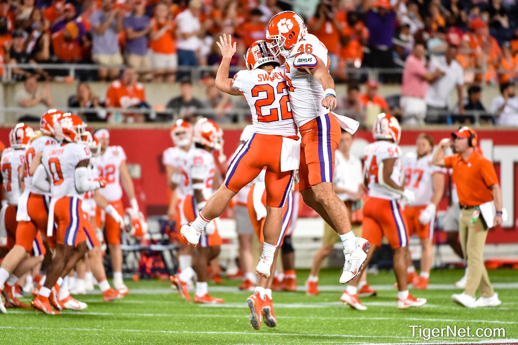 Clemson Football Photo of Will Spiers and Will Swinney and iowastate