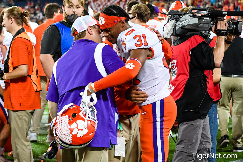 Clemson Football Photo of Mario Goodrich and Wes Goodwin and alabama