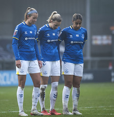 Rikke Sevecke (Everton); Nathalie Björn (Everton); Gabby George (Everton)