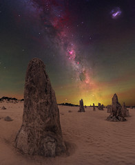 Summer Milky Way at The Pinnacles Desert, Western Australia