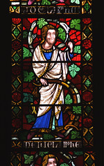 Shrewsbury, Shropshire, St. Mary the Virgin, choir, east window, Jesse tree, prophet