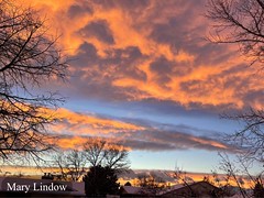 January 2022 - A gorgeous sunset from Thornton. (Mary Lindow)