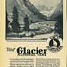 Visit Glacier Park 1929 Great Northern Railroad AD, Broad Motor Highways