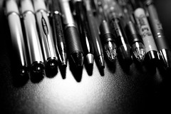 Twelve Pens in Monochrome