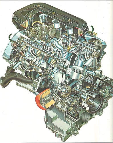 Busso's 2.5 carburettor engine for the Alfa 6. Courtesy of Alfa Romeo