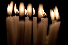 16 Ghostly Candles Dancing in the Wind