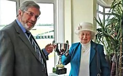 Guy Marriott & Freda Howlett with the Wessex Cup (photo by Bob Ellis)