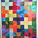 Batik cross quilt