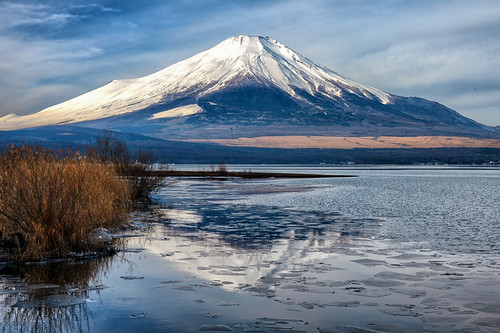 January Fuji at Lake Yamanaka