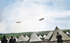 1st CMR Brigade @ Caesar's Camp South, Shorncliffe, Folkestone. 1915. SS Class Airships