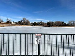 February 9, 2022 - Stay off the ice! (LE Worley)