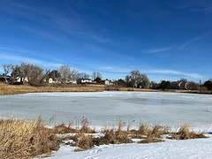 February 9, 2022 - A frozen Thornton pond. (LE Worley)