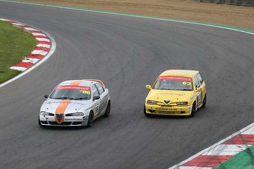 Andrew Bourke and Matt Daly fight it out at Brands in 2019