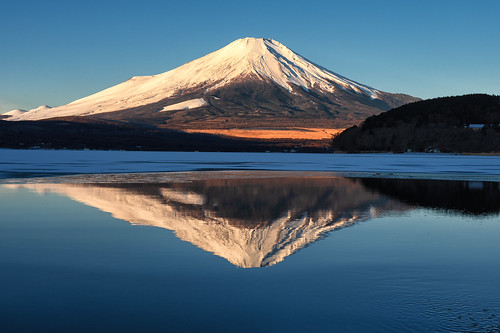 Lake Yamanaka's upside-down Fuji
