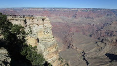 Arizona - Grand Canyon: outstanding viewpoint at the South Rim - "Mather Point"