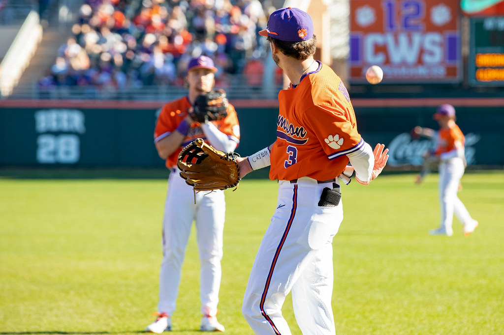 Clemson Baseball Photo of Dylan Brewer and indiana