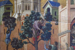 Duccio, Maestà detail with Entry into Jerusalem