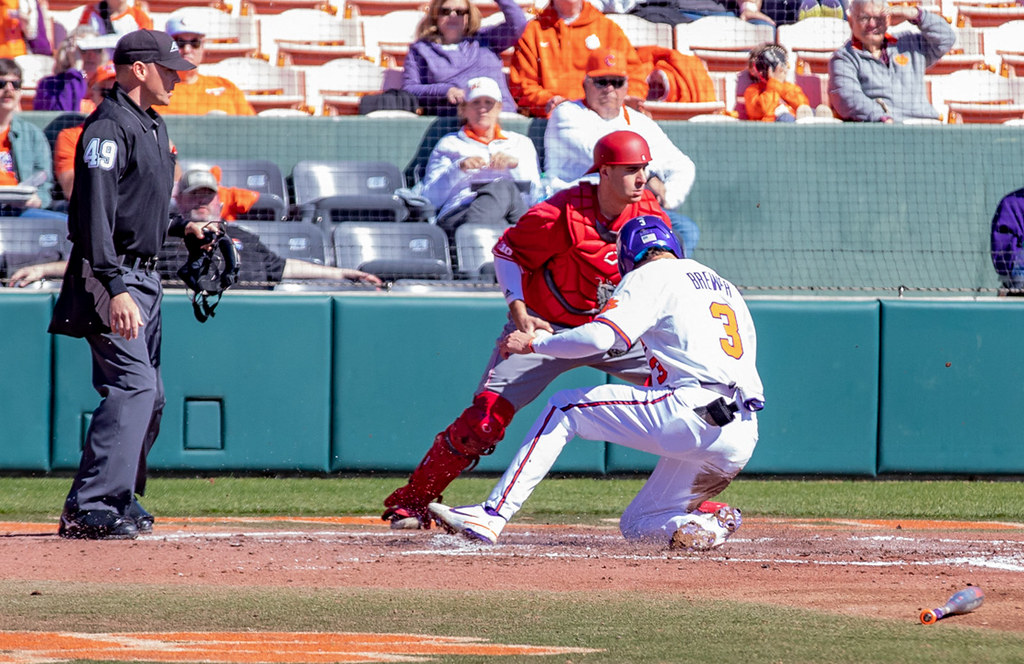 Clemson Baseball Photo of Dylan Brewer and indiana