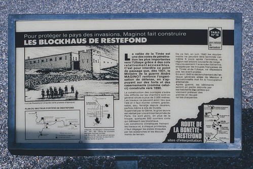 Fortin de Restefond, part of the Maginot Line