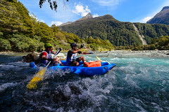 Paddling action on the Hollyford river for Pursuit teams copy