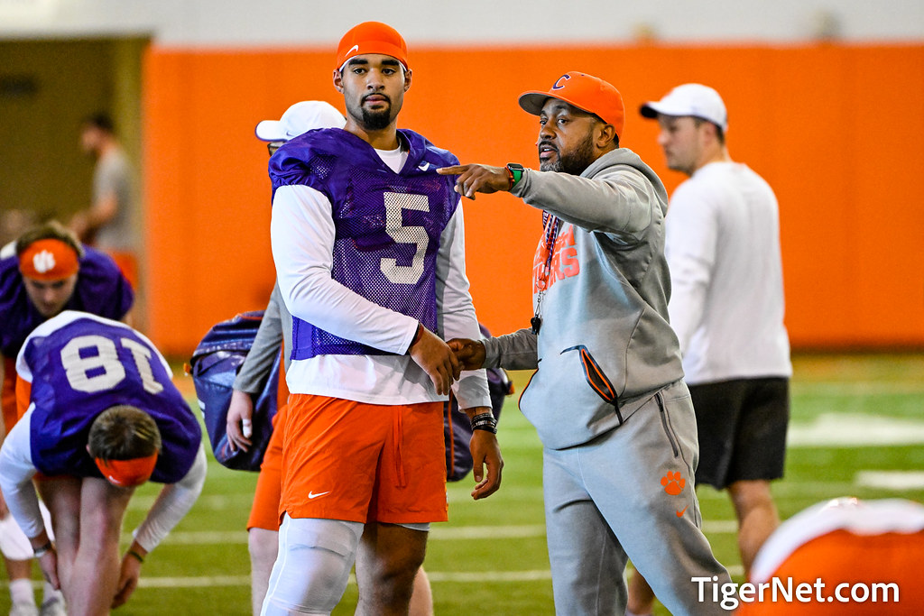 Clemson Football Photo of DJ Uiagalelei and Mike Reed