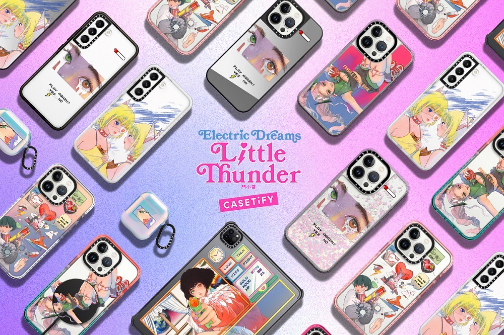 圖1. CASETiFY 攜手香港藝術家 Little Thunder 門小雷推出未來奇幻感的「Electric Dreams」聯名系列