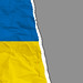 Ukraine Flagge mit Copyspace