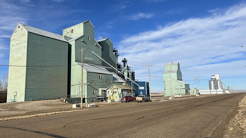 Grain elevator Warner Alberta February 2022
