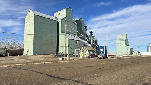 Grain elevator Warner Alberta February 2022
