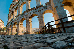 Arena Pula  - frog's perspective