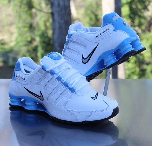 nike shox carolina blue