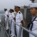 Sailors man the rails as USS Fitzgerald (DDG 62) arrives in Trincomalee, Sri Lanka.