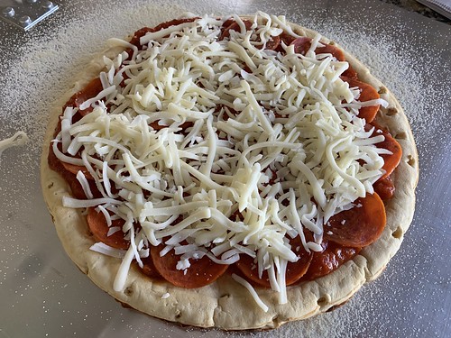 Homemade Pizza Ready for the HOT STONE! by Wesley Fryer, on Flickr