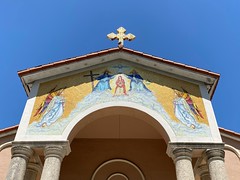 Closeup of Mosaics Our Lady of Lebanon Catholic Church