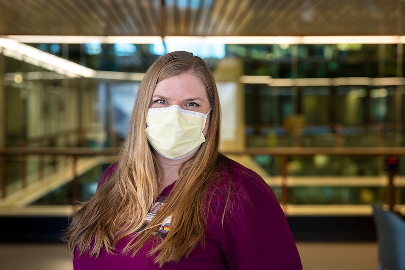 Whitney Jost, LISW, supports patients in ICU
