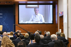 Intervención del Excmo. Guillermo Lasso, Presidente de la República del Ecuador, durante la 1era Junta Ampliada CEAL 2022, realizada en las oficinas del IFC en Washington D.C.
