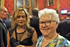 Zelia Young & Val McDermid (photo by Roger Johnson)