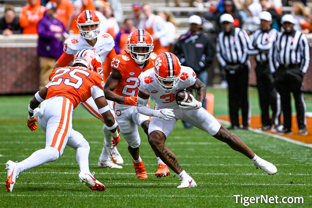 Clemson Football Photo of Dacari Collins and Jalyn Phillips