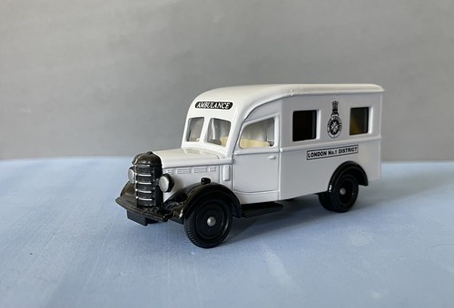 LLedo Days Gone Hachette No 60 Bedford 30 Cwt Van in Sellotape Livery 