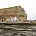 Staithes harbour and cliff