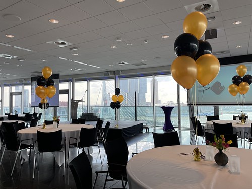 Table Decoration 6 balloons Corporate Party PPO Panorama Zaal Inntel Hotel Rotterdam