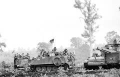Vietnam War 1970 - American tank in Cambodia