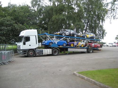 The Avon Racing transporter at Oulton